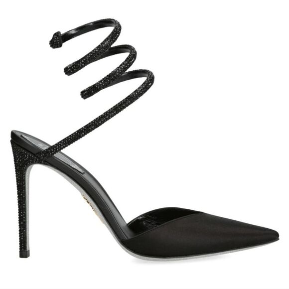 BRAND NEW WILD DIVA LOUNGS COIL WRAP ANKLE STRAP RHINESTONE EMBELLISHMEN… - Picture 9 of 14